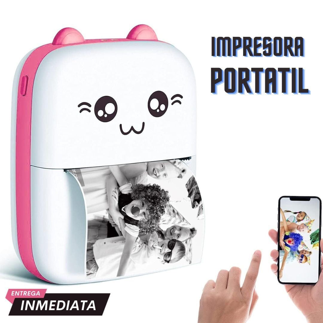 Impresora stickers térmica Mini Bluetooth