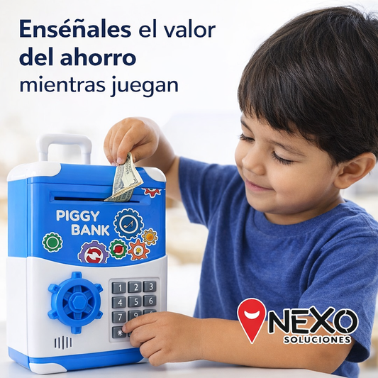 🐷 Alcancía con Clave para Niños para enseñar a ahorrar