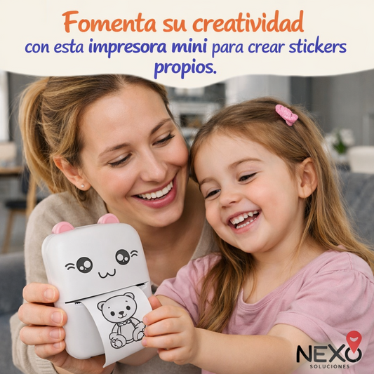 🎨🖨️ Impresora Mini de Stickers Térmica Bluetooth-crea sin limites