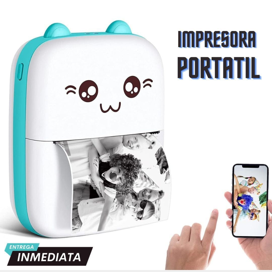 Impresora stickers térmica Mini Bluetooth