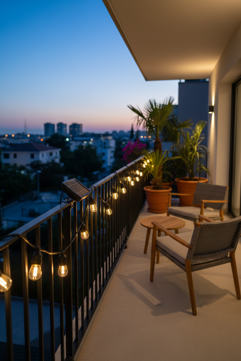 Luces solares para exteriores o parasol expandibles