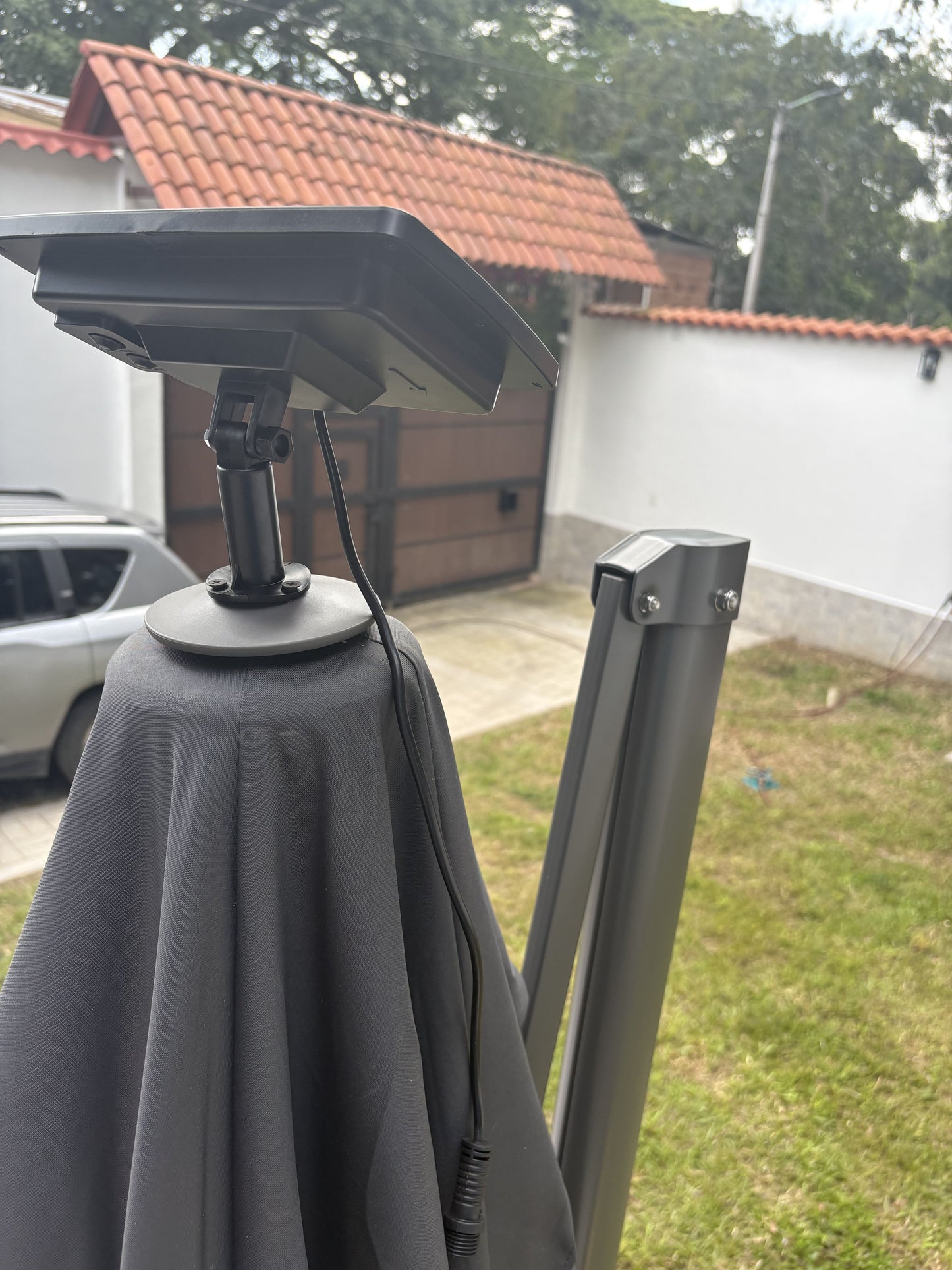 Luces solares para exteriores o parasol expandibles